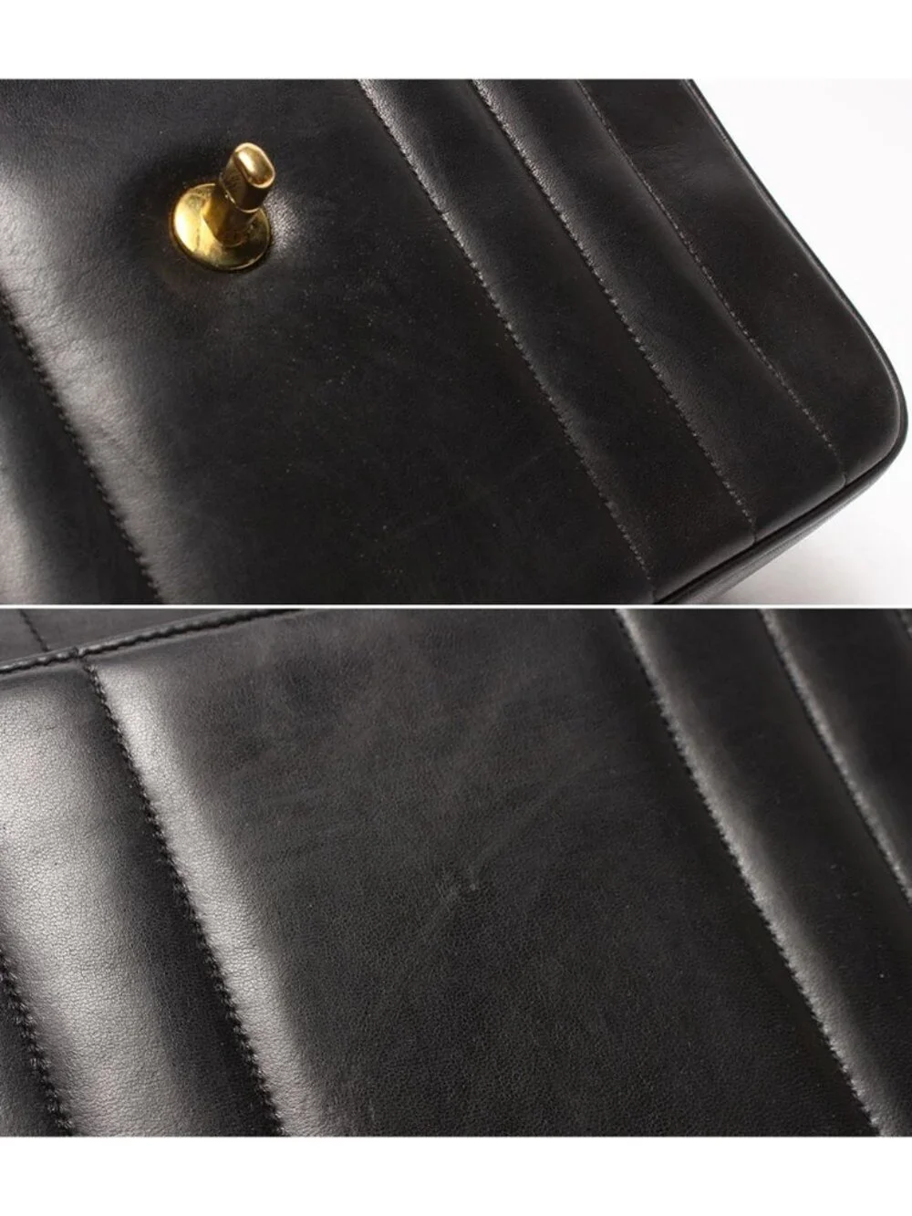 Chanel Handbag Gold Single Flap Mademoiselle Lambskin